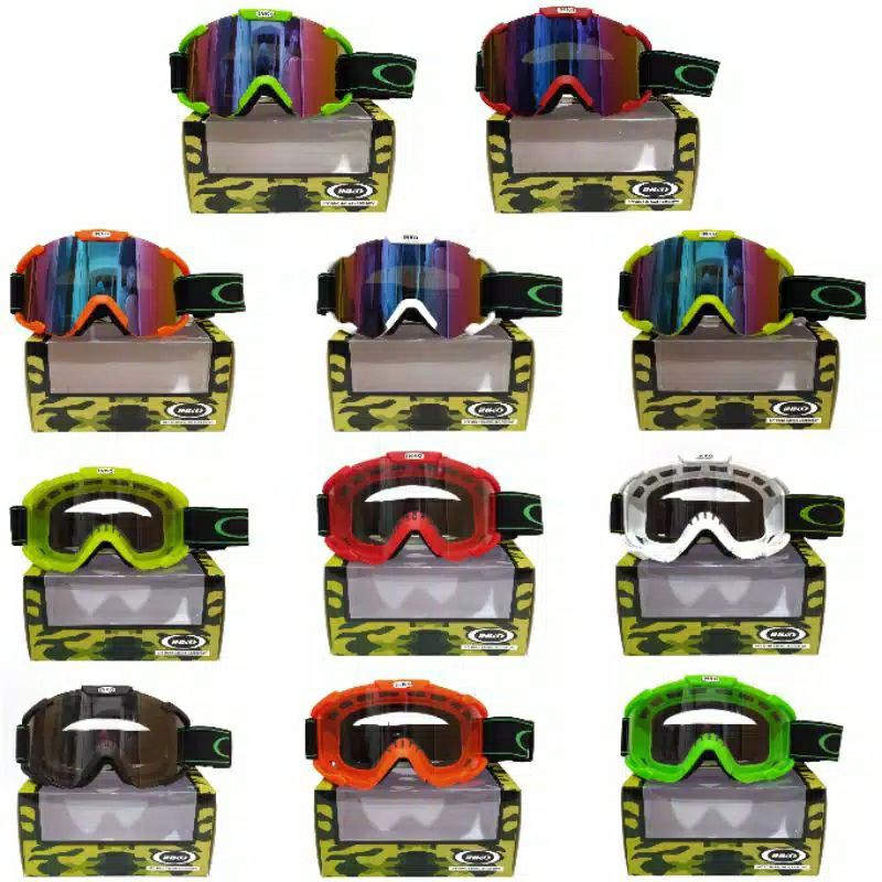 Kaca google cross :|| kaca gogle cross 100% original INKO || COD pnp untuk semua helm cross