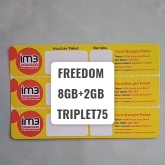 VOUCHER INDOSAT FREEDOM 8GB/10GB