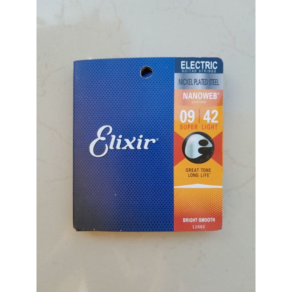 senar gitar elixir nanoweb 09 electric elektrik