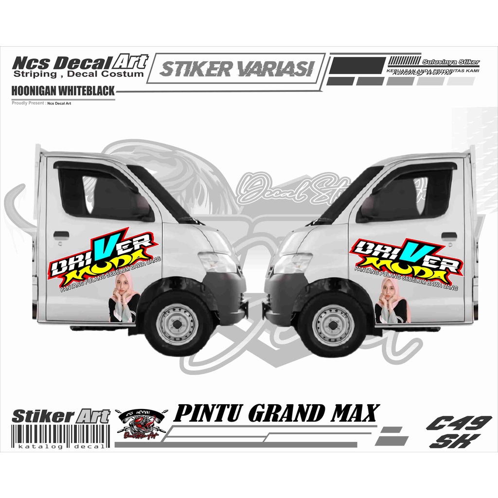 Stiker Pintu Mobil Grand Max Stiker Pintu Samping Stiker Mobil All Pick Up stiker decal