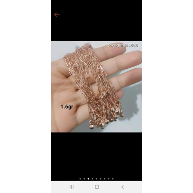 gelang rantai mas gold asli