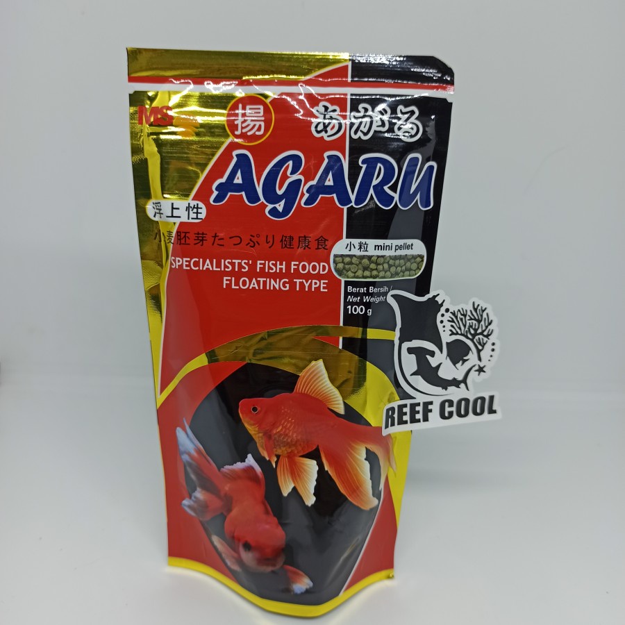 Pelet Ikan Hias Gold Fish Agaru Floating Type - 100gr