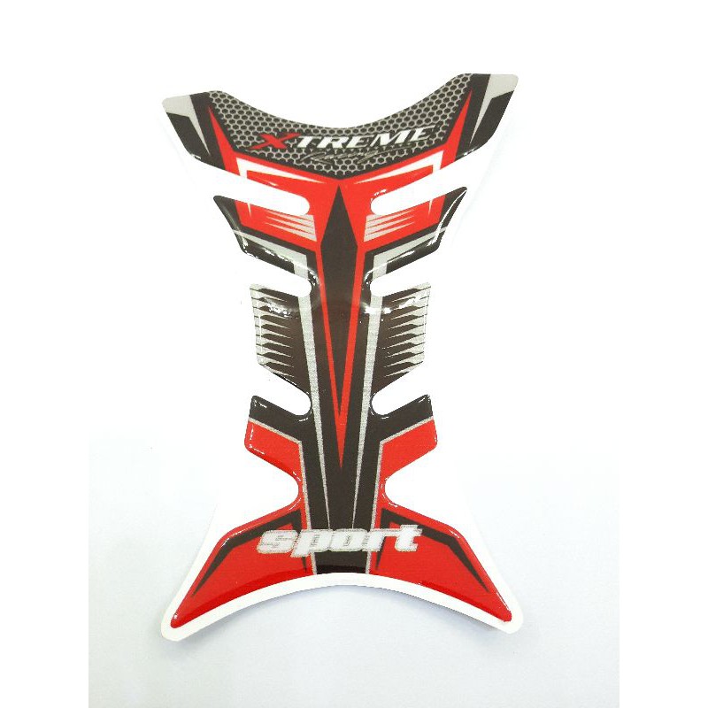 Tankpad 3D Karbon Motor Sport Red