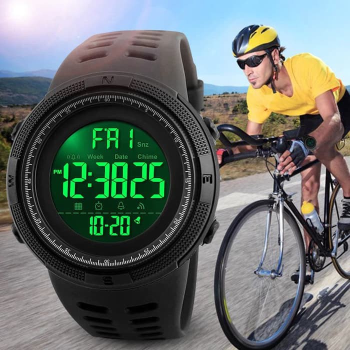 SKMEI Digital Men Watch Original DG 1251 - GOLD RING GOLD