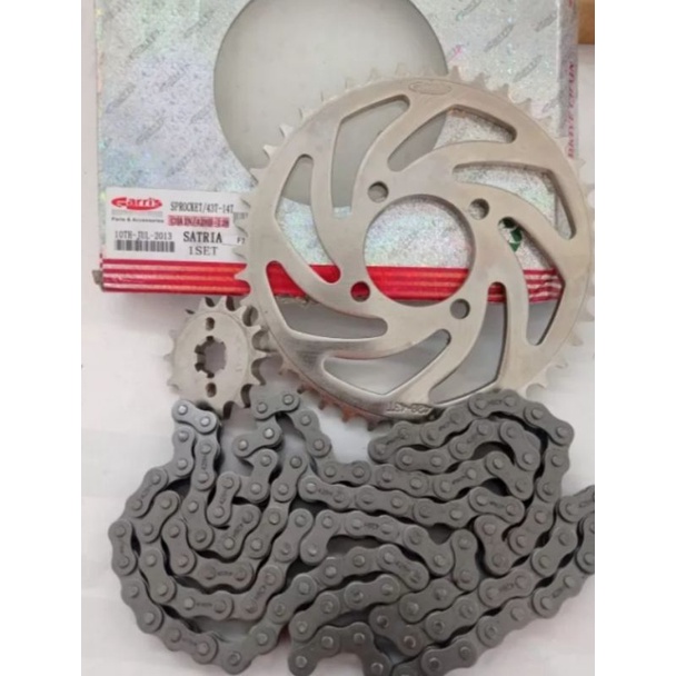 GIR SET RANTE SATRIA 2 TAK GEAR SET +RANTE SUZUKI SATRIA R SATRIA 2 TAK 14 43T
