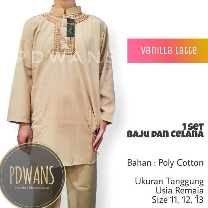 Cv7- Baju Koko Setelan Pakistan Remaja Warna Ukuran Tanggung - Bata, 12