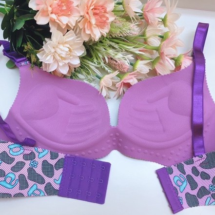 BRA SEAMLESS (K-L13) CORAK DENGAN PUSH UP TANGAN TANPA KAWAT