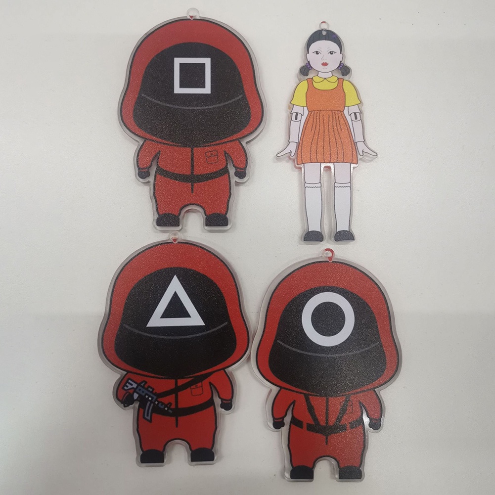 Ornamen Gantung Bentuk Cumi-Cumi Bahan Akrilik Gaya Korea Untuk Dekorasi Jendela Mobil