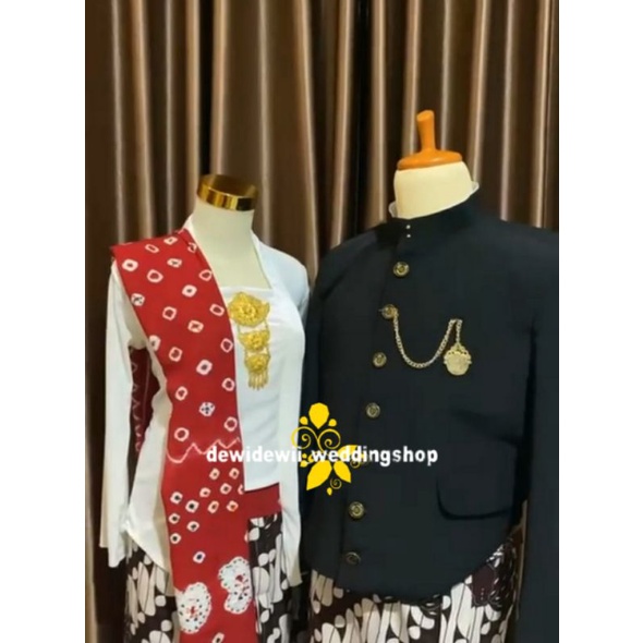 Baju Prewedding / Baju Couple Adat Jawa (Free Accesories)