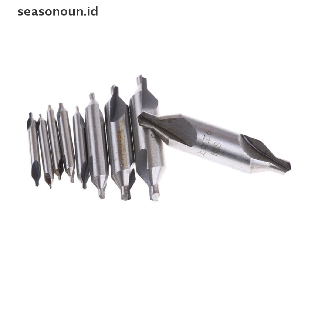 【seasonoun】 60 Degree Center Drill Countersink Set Angle Bits HSS Lathe Mill Press .