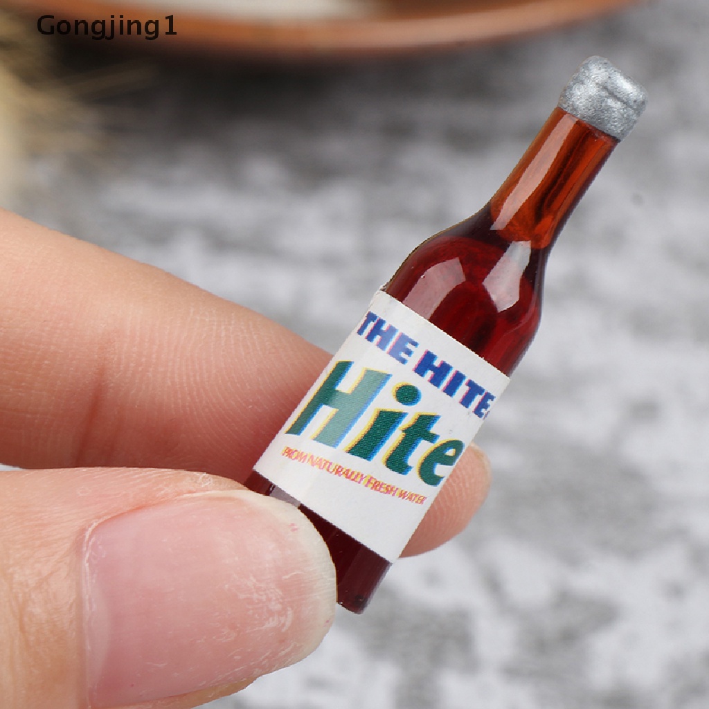 Gongjing1 8pcs Miniatur Botol Wine Mini Dekorasi Rumah Boneka 1: 12