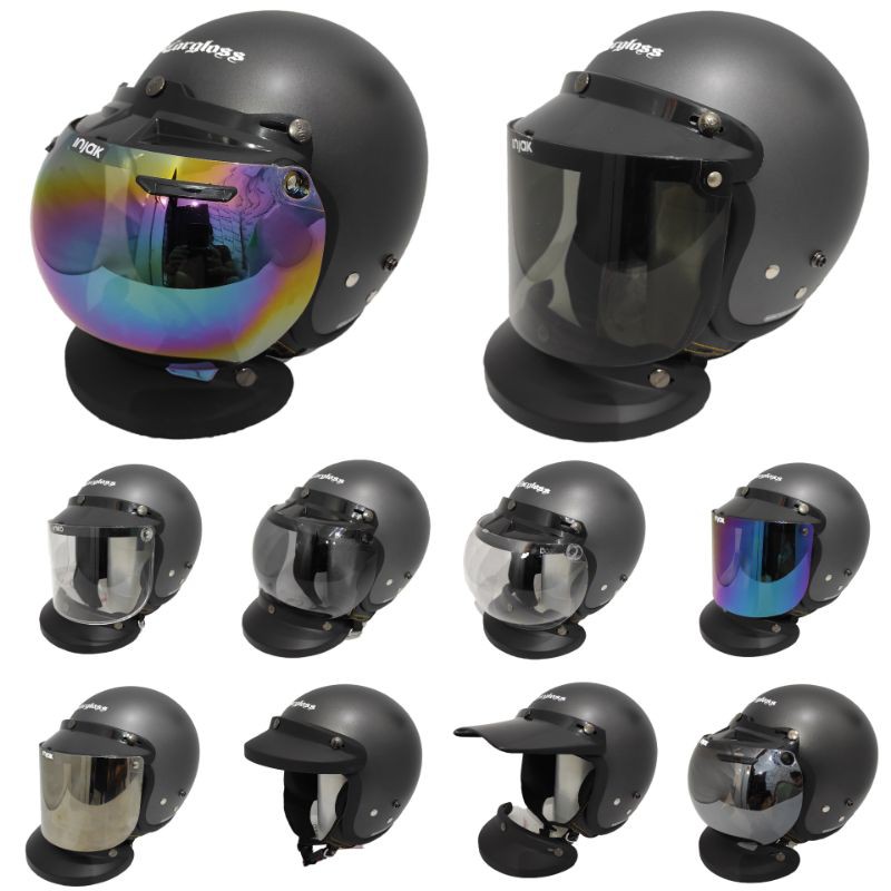 Helm Cargloss Retro Gunmet Dof