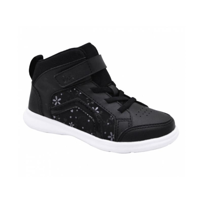 Sepatu Anak Cewek, Orville Girl CH Black/ White, Sepatu Anak Kekinian