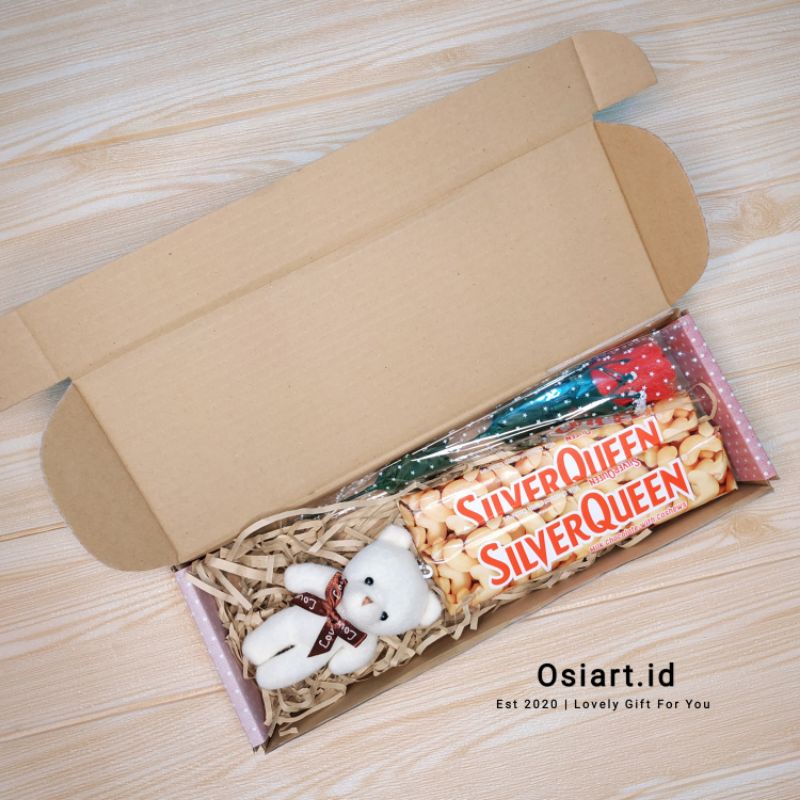 [READY STOCK] Osiart.id Hampers Valentine Gift Box Valentine Kado Sidang Wisuda Hadiah Valentine
