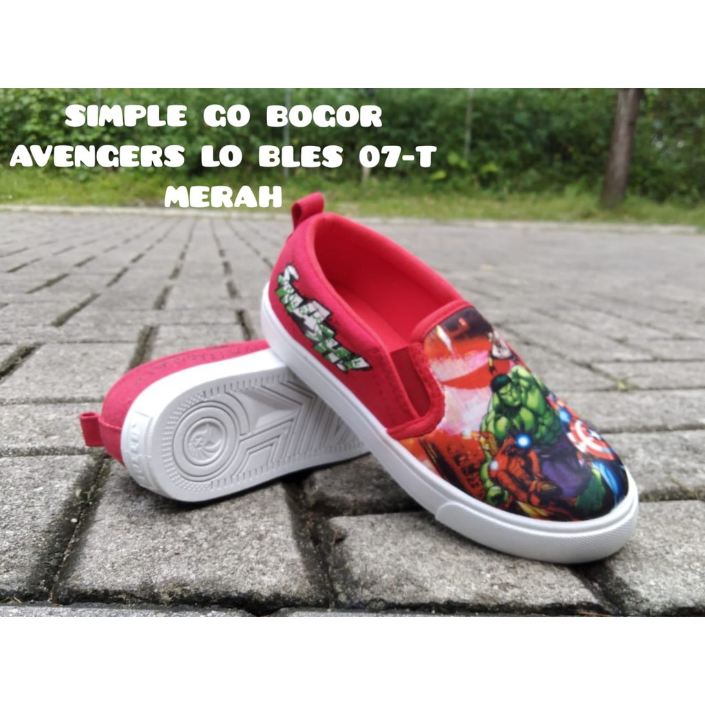 SEPATU ANAK TK-SD GAMBAR AVENGERS TERBARU SIZE 32-35