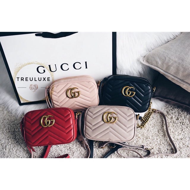 Gucci GG Marmont Matelassé Mini Sling Bag