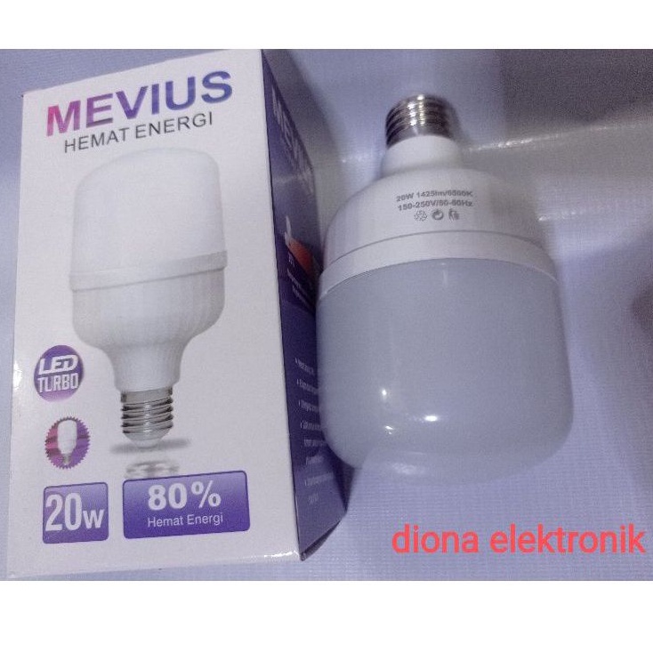 Lampu bohlam led turbo 20 Watt Mevius