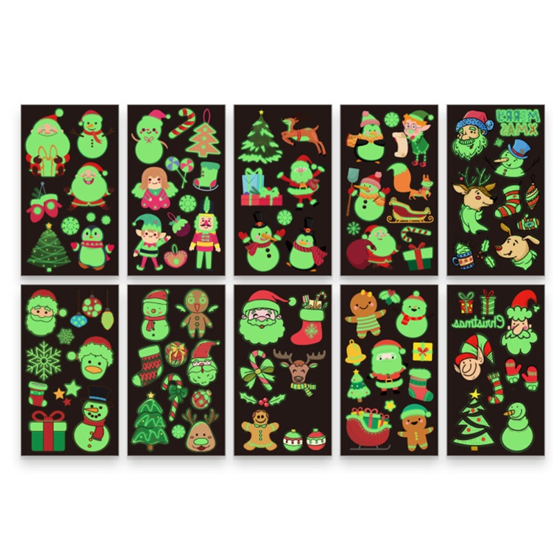 Zzz Stiker Tato Temporer Gambar Sinterklas Untuk Unisex