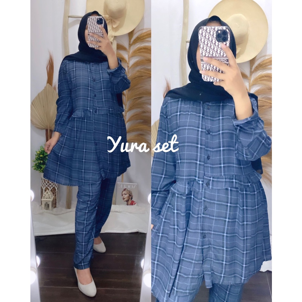 BABYDOLL PAJAMAS LENGAN PANJANG BUSUI/ YURA SET/ ONE SET RAYON JUMBO