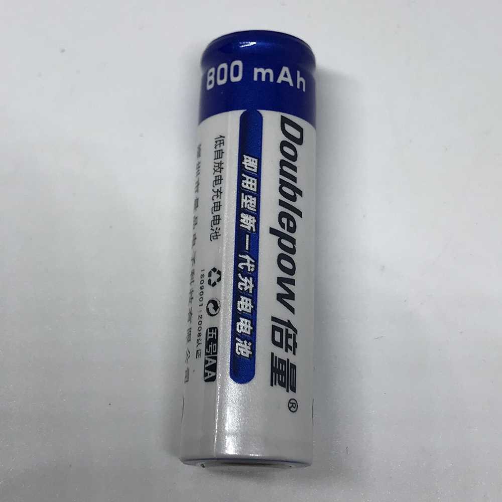 Bayar Ditempat DOUBLEPOW Batu Baterai Alkaline Rechargeable AA 800mAh 2 PCS