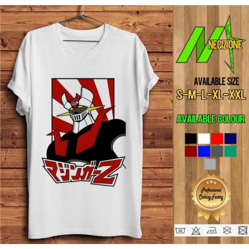 KAOS DISTRO ANIME JEPANG MAZINGER Z ROBOT KABUTO KOZI ANIME KEREN ~ READY SIZE S-XXL