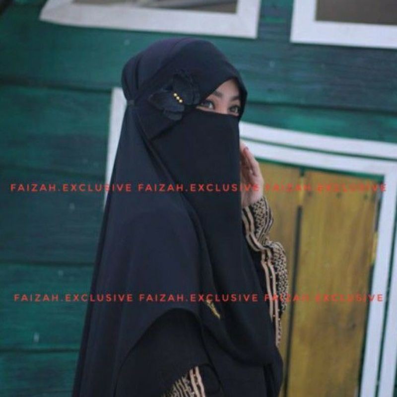 Niqob Milaya Kupu Niqab Sifon Murah