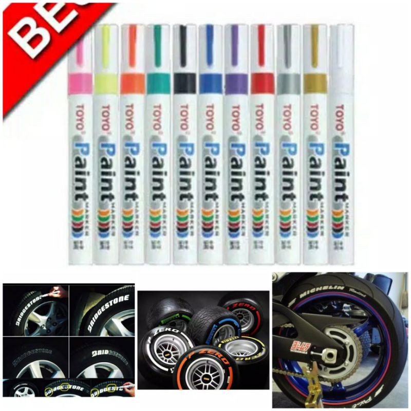 

Spidol Ban Toyo Paint Marker Toyo Sa101 Original Import Kualitas Terbaik