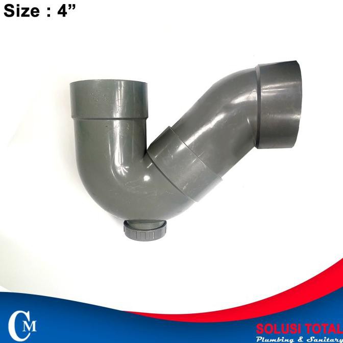 Sambungan Pipa PVC P-Trap 4 " CM P Trap 4 Inch PVC Taiwan