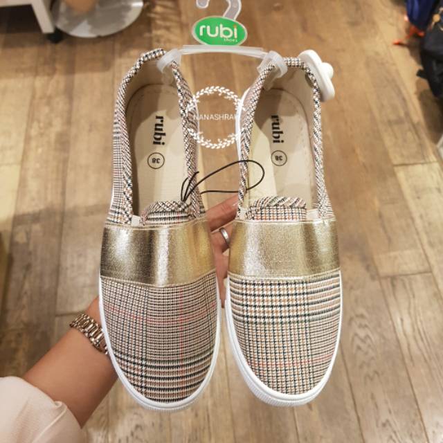 RUBI SHOES "Check Harlow Slipon"