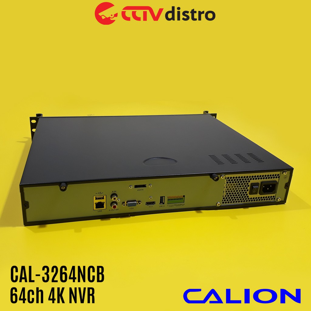 DVR NVR Untuk IP Camera | Support 4ch/8ch/16ch/32ch/64ch/128ch 2MP/5MP/8MP/4K | Calion CAL-4128NEB