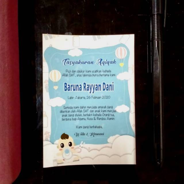

Stiker Label Syukuran Aqiqah Murah Custom