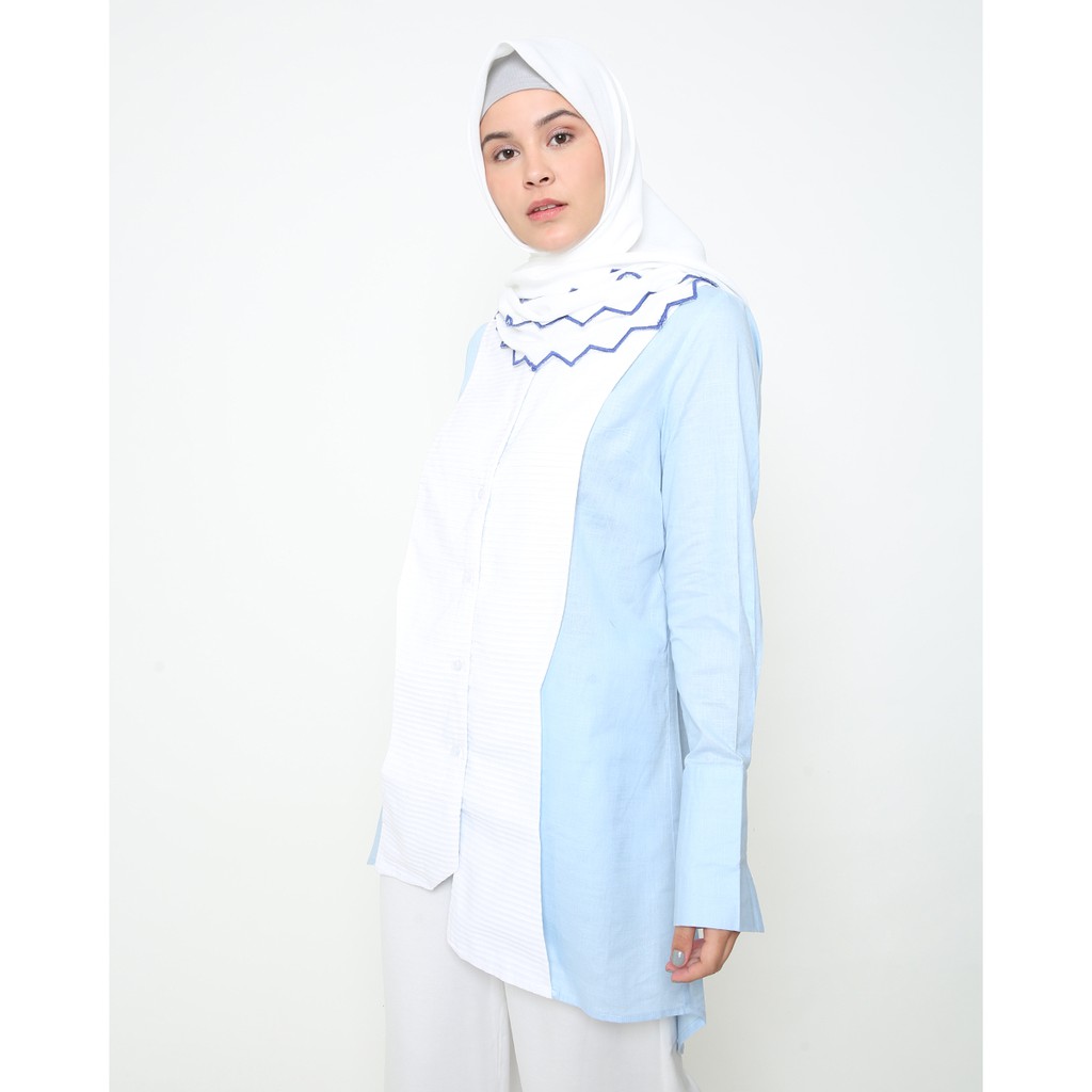 DARIA SHIRT BLUE - RUMAH AYU X JEFFRY TAN