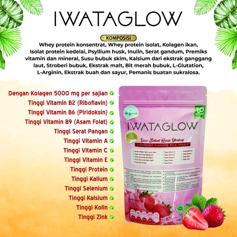 

iwata glow susu kesehatan, dll