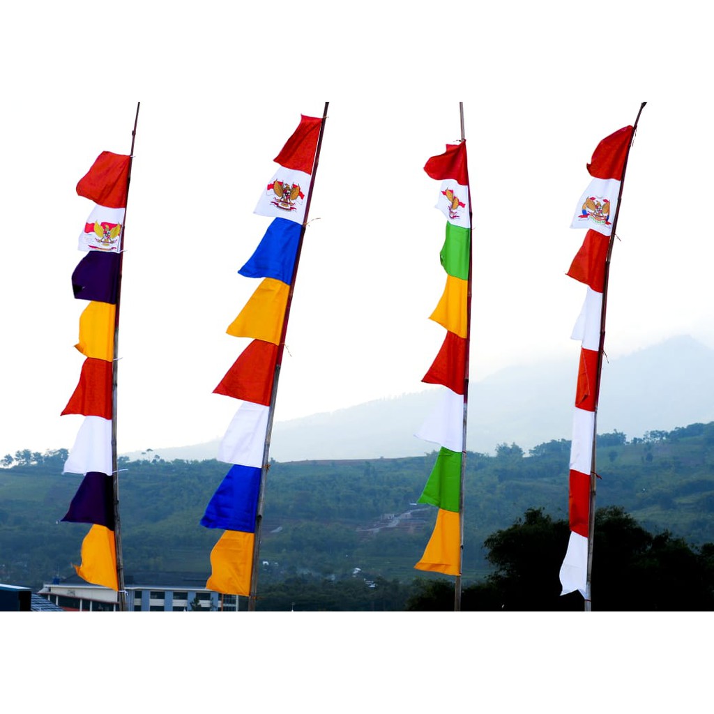 UMBUL 2 BENDERA WARNA WARNI TERMURAH GROSIR