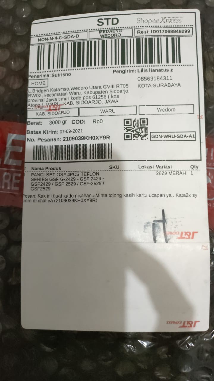 Panci Set Gsf 4pcs Teflon Series Gsf G-2429 - Gsf 2429 - Gsf2429 / Gsf 2529 / Gsf-2529 / Gsf2529