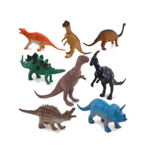 mwn.toys Mainan Binatang Dino World 8 pcs Kantongan