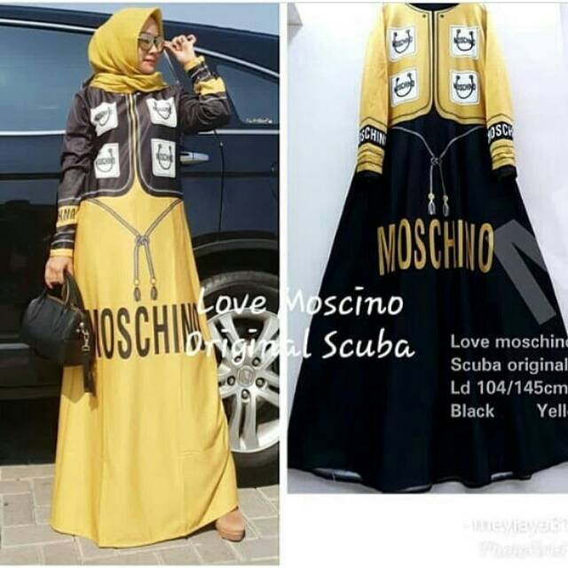 SYAHIRA FASHION MOSCHINO SCUBA DRESS