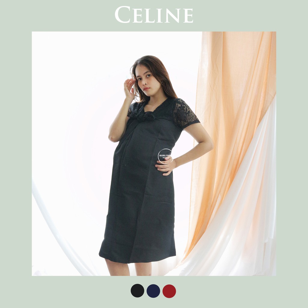 NING AYU Dress Ibu Hamil Menyusui Brokat Baju Pesta Simple Modis Elegant Casual BEST SELLER Nyaman -