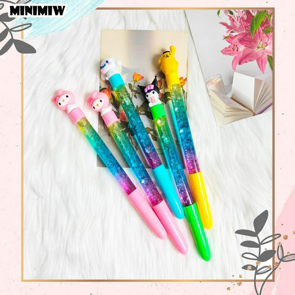 PEN GLITTER SANRIO KARTUN PULPEN MANIK LUCU GEL PEN KARAKTER KUDA PONI PULPEN PENA BOLPEN