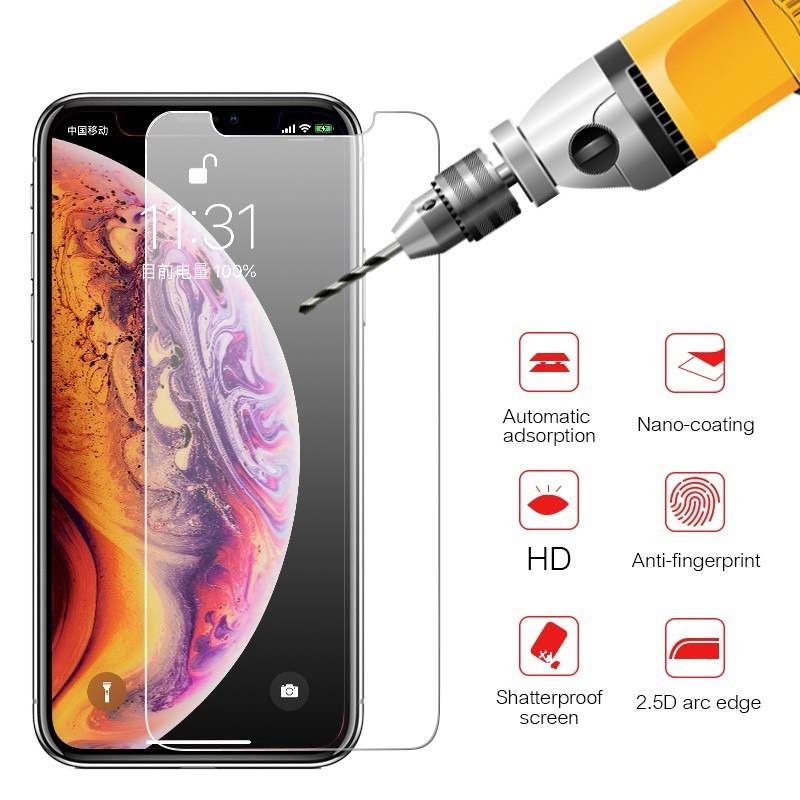 Pelindung Layar Tempered Glass Untuk iPhone 14 13 12 11 Pro XS XR XS Max 5 5S 6 6S 7 8 Plus