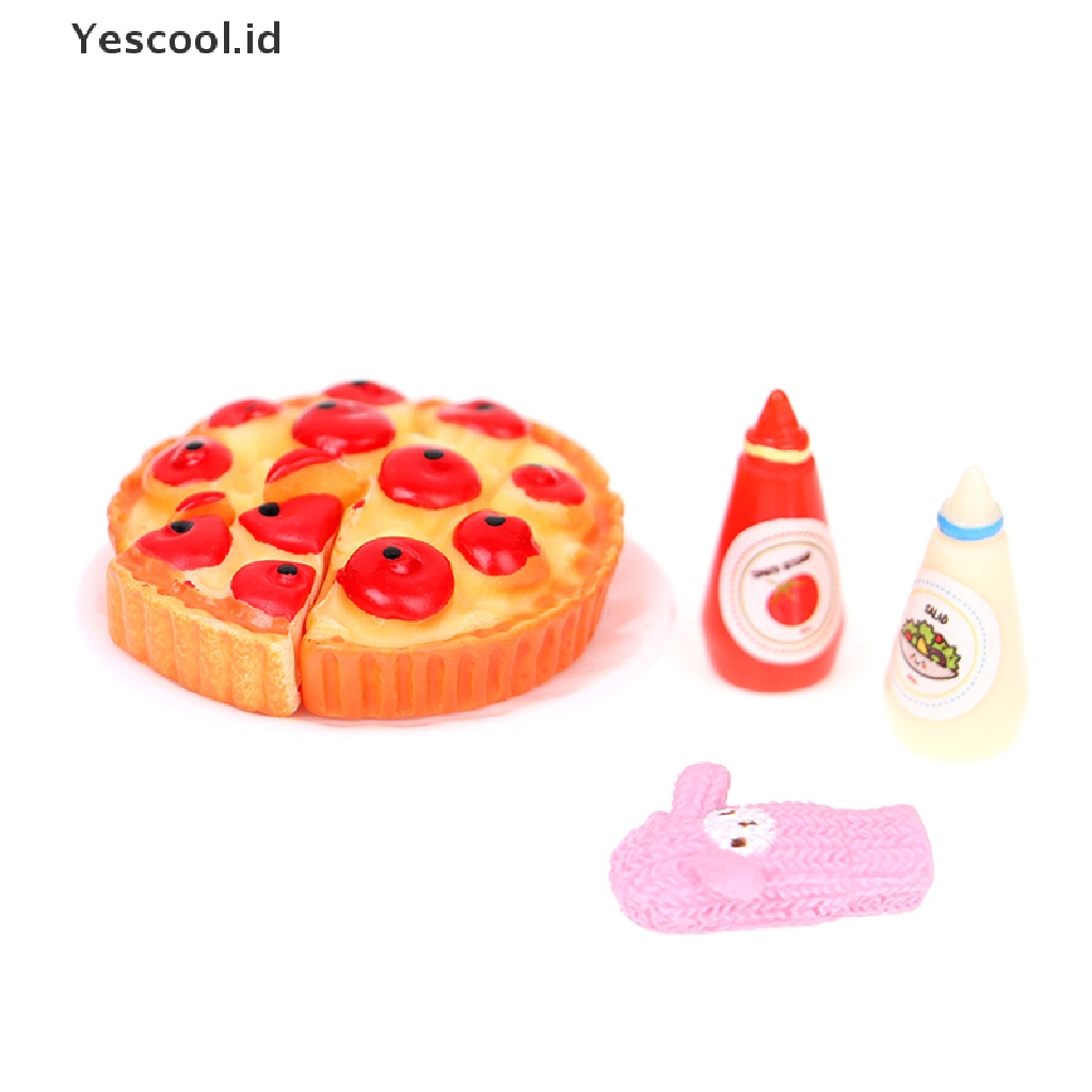 (Yescool) Miniatur Sarung Tangan Oven / Microwave Skala 1: 12 Untuk Rumah Boneka