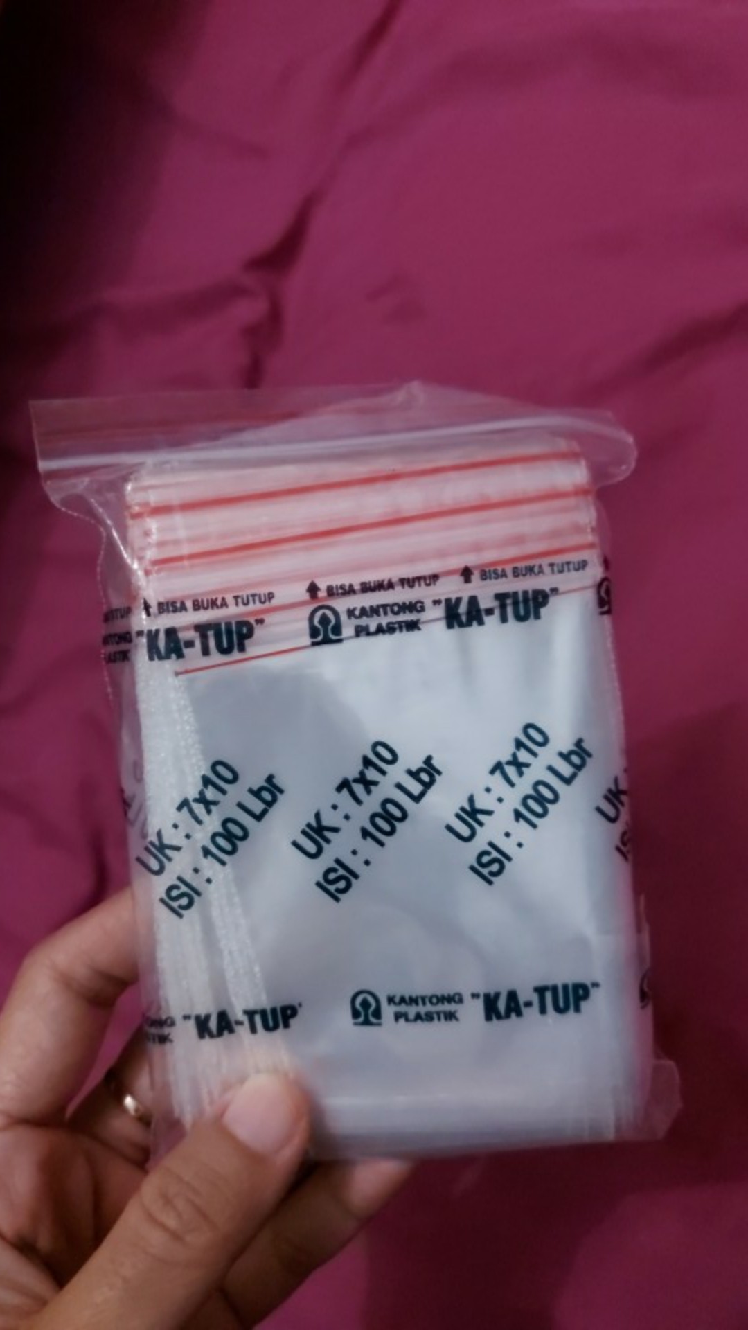 Kantong Plastik Klip Ziplock Uk 7x10 Cm .plastik Sebaguna  . Kantong Klip Murah