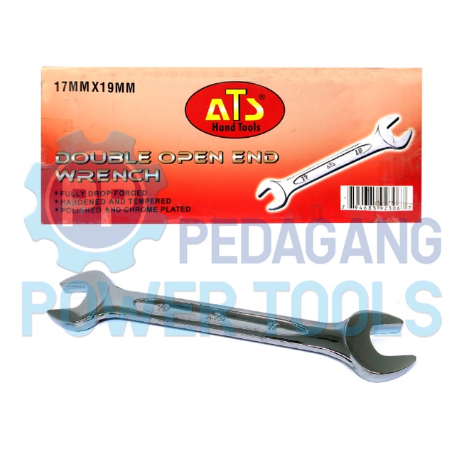 ATS KUNCI PAS 17 X 19 MM 17X19 DOUBLE OPEN END SPANNER WRENCH INGGRIS