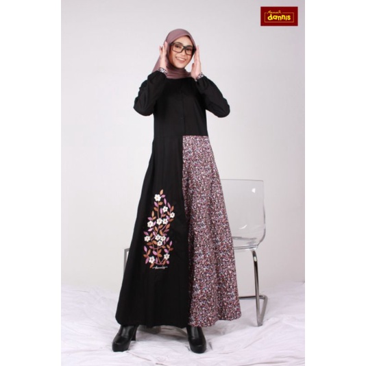 DANNIS GAMIS ABAYA DEWASA free masker (hitam, Teracotta, biru)