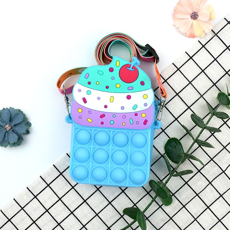 TASHAPPY EL 4560 Tas SELEMPANG Anak Pop it Lucu Gambar Ice Cream Kekinian supplier tas import