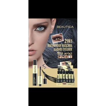 Maskara 2 in 1 eyeliner beautica bpom exp 2025 ( satuan )