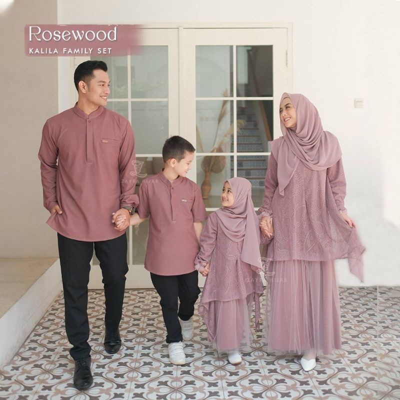 DRESS KALILA WARNA ROSEWOOD UKURAN L ORI (Dress saja) by ZAYRA HIJAB
