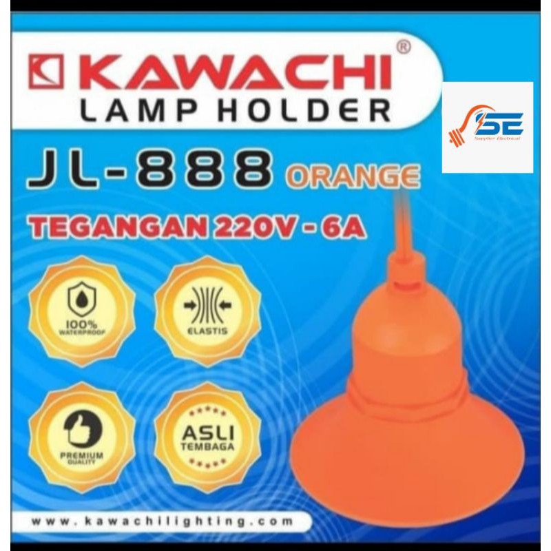 Fitting gantung karet e27 waterproff - Fitting Lampu gantung anti air