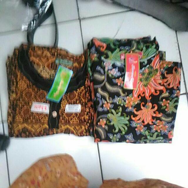Stelan Kulot Super Batik Sogan Merk Kencana Ungu Label Ijo (kui)