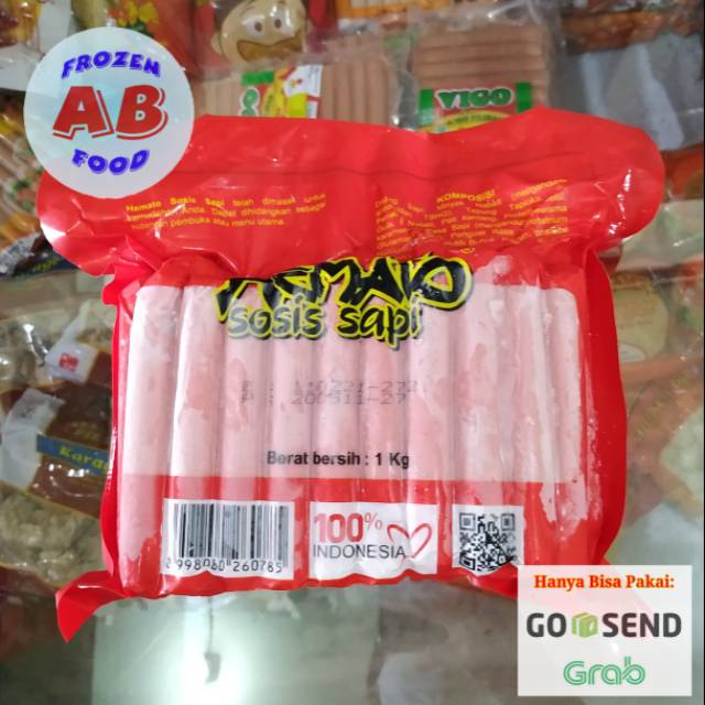 

Hemato Sosis Sapi 1 kg Sosis Beef 1000 gram Beef Sausage 1kg Murah Enak